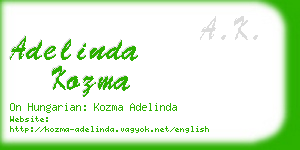 adelinda kozma business card